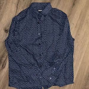 Express man button down geo print large new no tags not worn